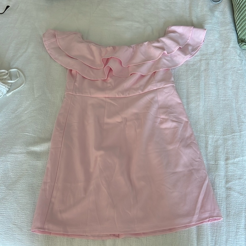 Pink Lilly Strapless Pink Dress